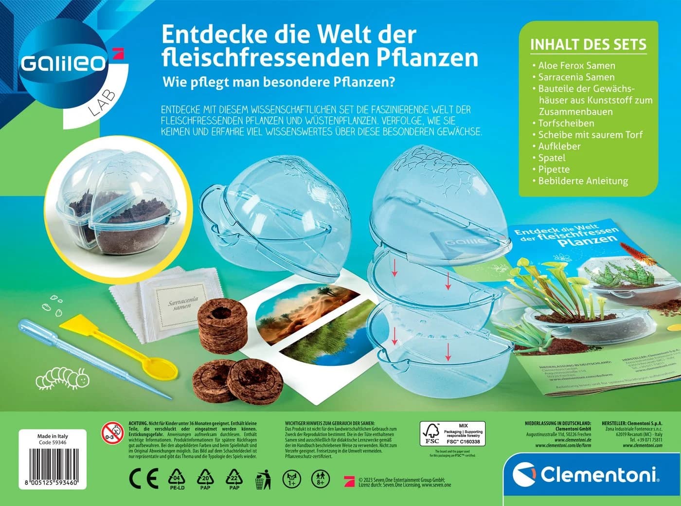 Clementoni Experimentierkasten Galileo Fleischfressende Pflanzen Bunt - Bild 3