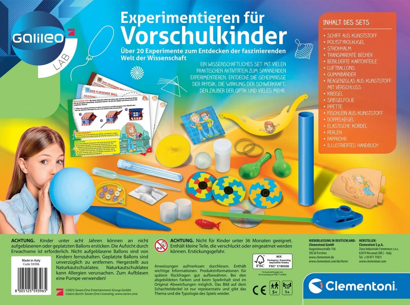 Clementoni Galileo Lab Experimentierkasten Weiß Ab 5 Jahren - Bild 3