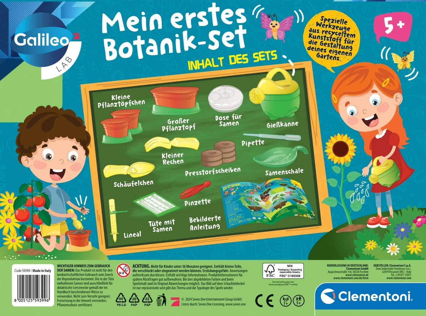 Clementoni Experimentierkasten Galileo Lab Mein erstes Botanik-Set (5+) Weiß - Bild 3