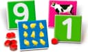 Clementoni Taktile Zahlen Montessori Lernspiel Bunt Sandpapier Bild 1