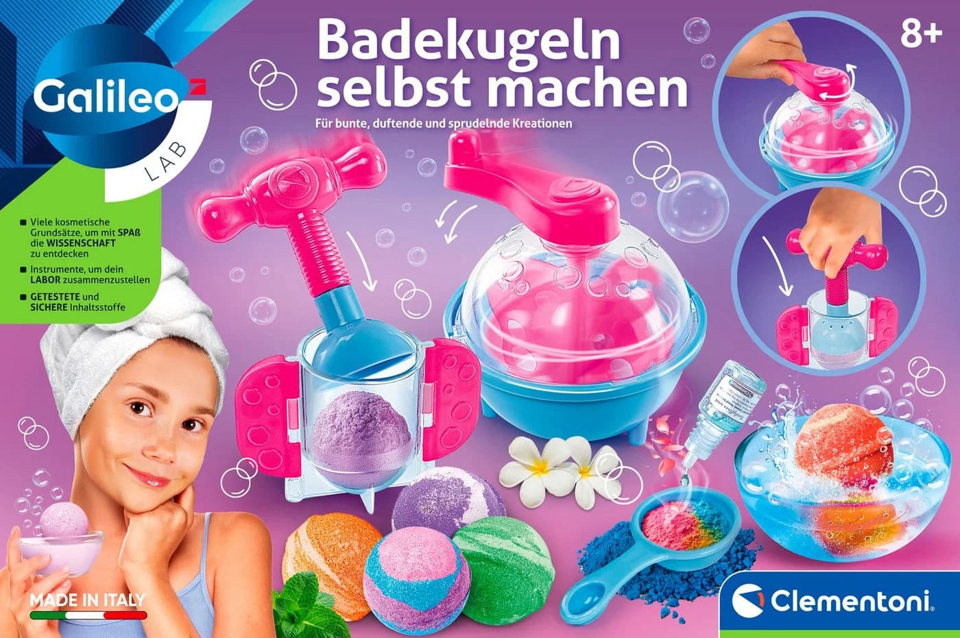 Clementoni® Experimentierkasten Galileo Lab Badekugeln selbst machen
