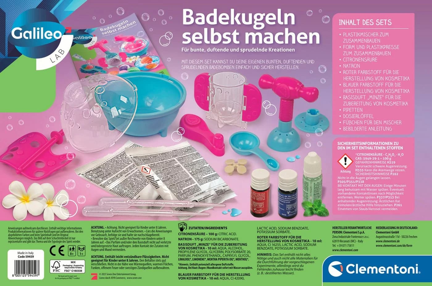 Clementoni® Experimentierkasten Galileo Lab Badekugeln selbst machen - Bild 4