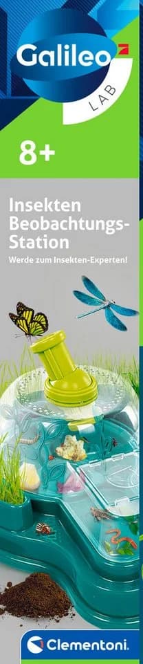 Clementoni Galileo Lab Insekten-Beobachtungsstation mit Lupe