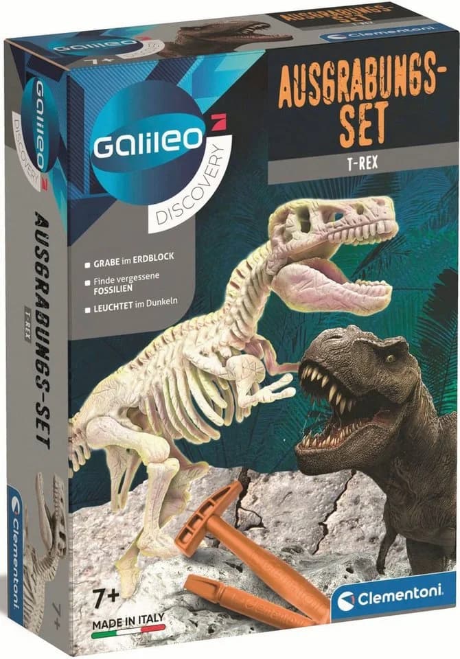 Clementoni® Experimentierkasten Galileo T-Rex Ausgrabungs-Set mit Leuchteffekt - Bild 2