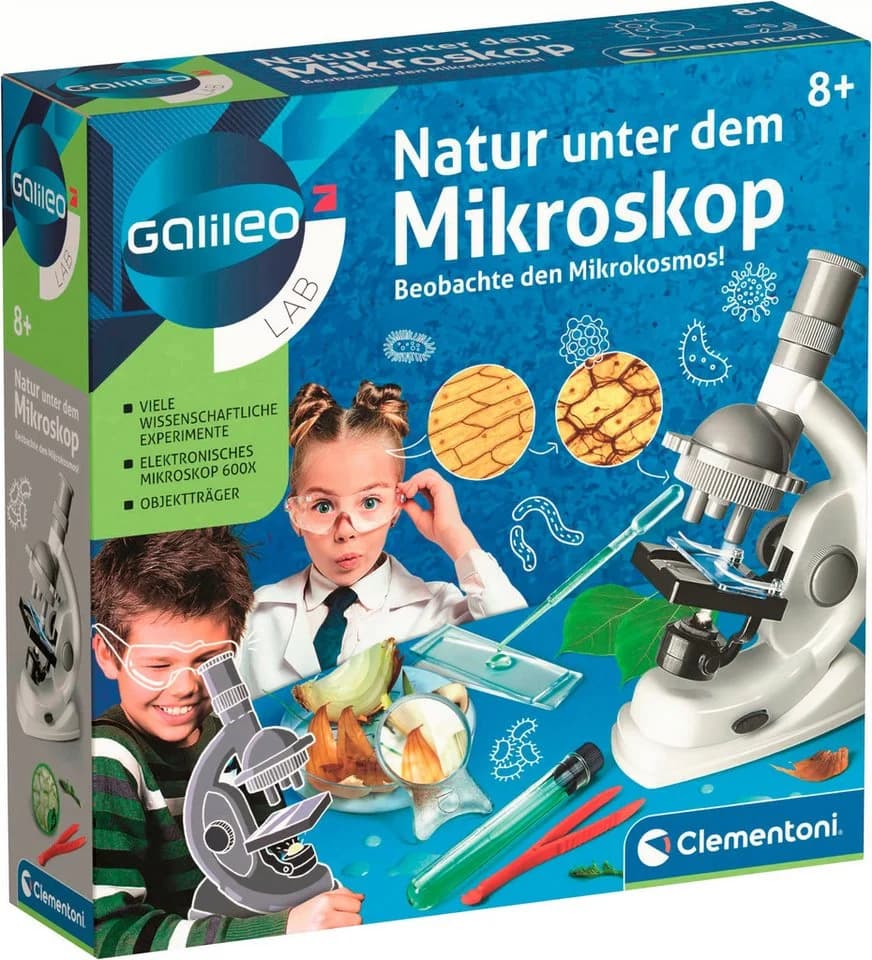 Clementoni Experimentierkasten Galileo Natur unter dem Mikroskop 600-fach - Bild 2