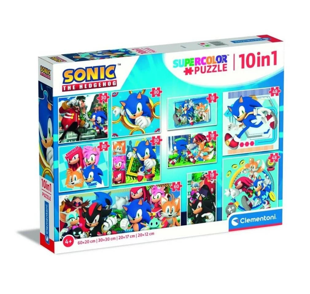 Clementoni Puzzle Sonic der Igel Heroes Rivals 10 in 1 Set Bunt - Bild 2