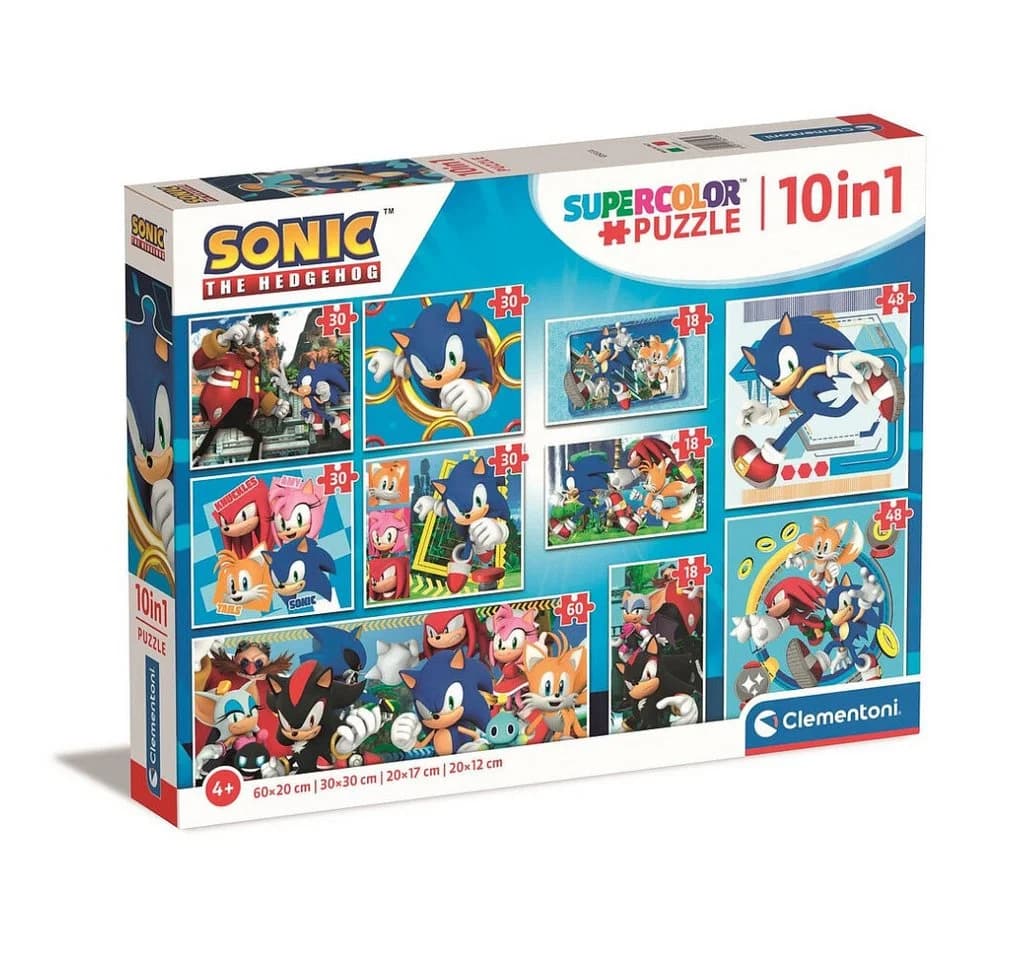Clementoni Puzzle Sonic der Igel Heroes Rivals 10 in 1 Set Bunt - Bild 3