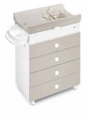CAM Wickelkommode Asia inklusive Babywanne Beige Bild 2