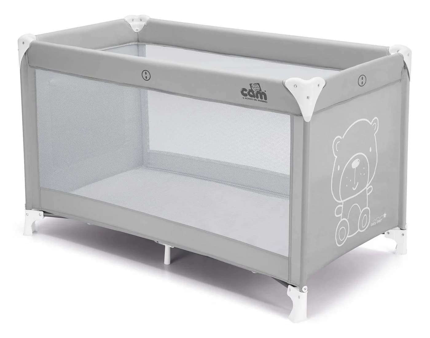 CAM Babyreisebett Sonno Grau mit Transporttasche - Bild 2