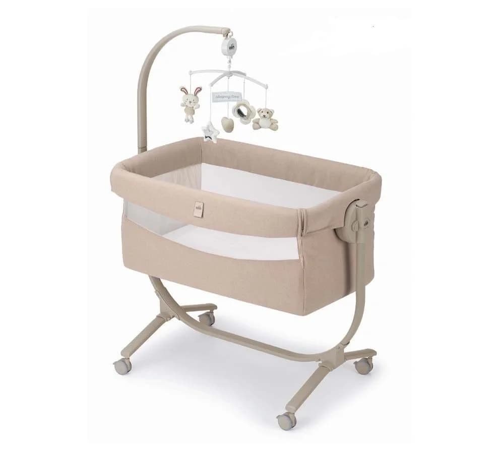 CAM Beistellbett Cullami höhenverstellbar Beige Co-Sleeping