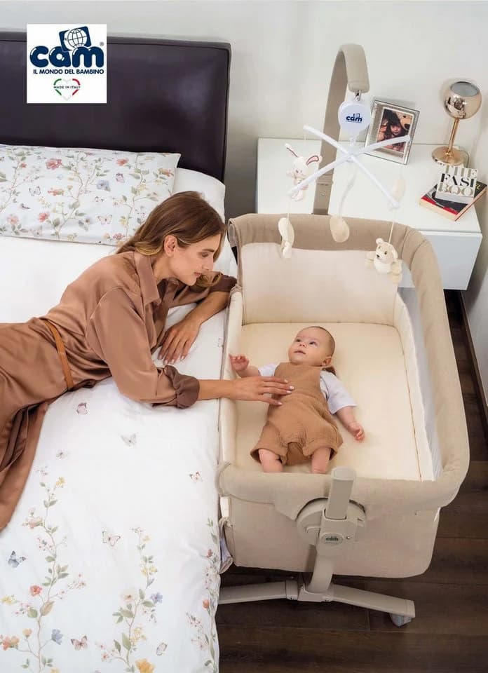 CAM Beistellbett Cullami höhenverstellbar Beige Co-Sleeping - Bild 4