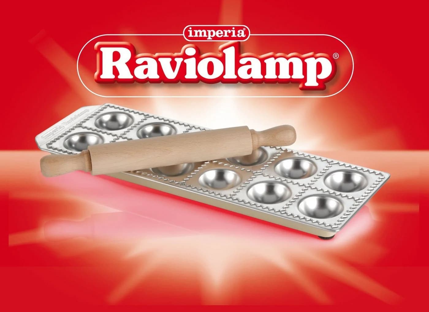 Imperia Ravioliform Ravioli Chef Aluminium für 12 Ravioli mit Nudelholz - Bild 3