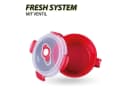 Tontarelli Frischhaltedose 0,85 L Kunststoff Rot Luftdicht Mikrowellengeeignet Bild 1