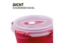 Tontarelli Frischhaltedose 0,85 L Kunststoff Rot Luftdicht Mikrowellengeeignet Bild 4