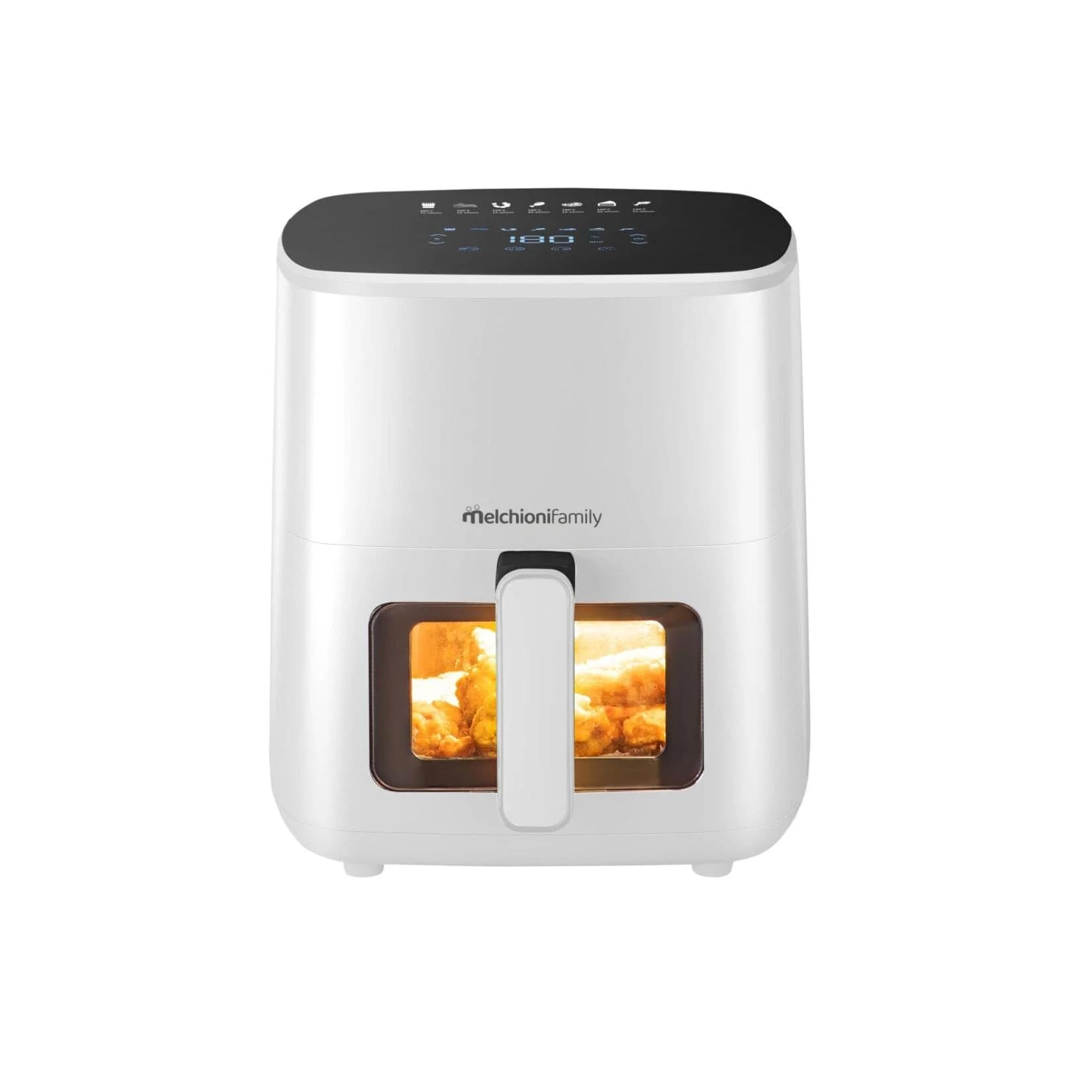 Melchioni Heißluftfritteuse 5L 1400W mit 7 Programmen & Touchdisplay