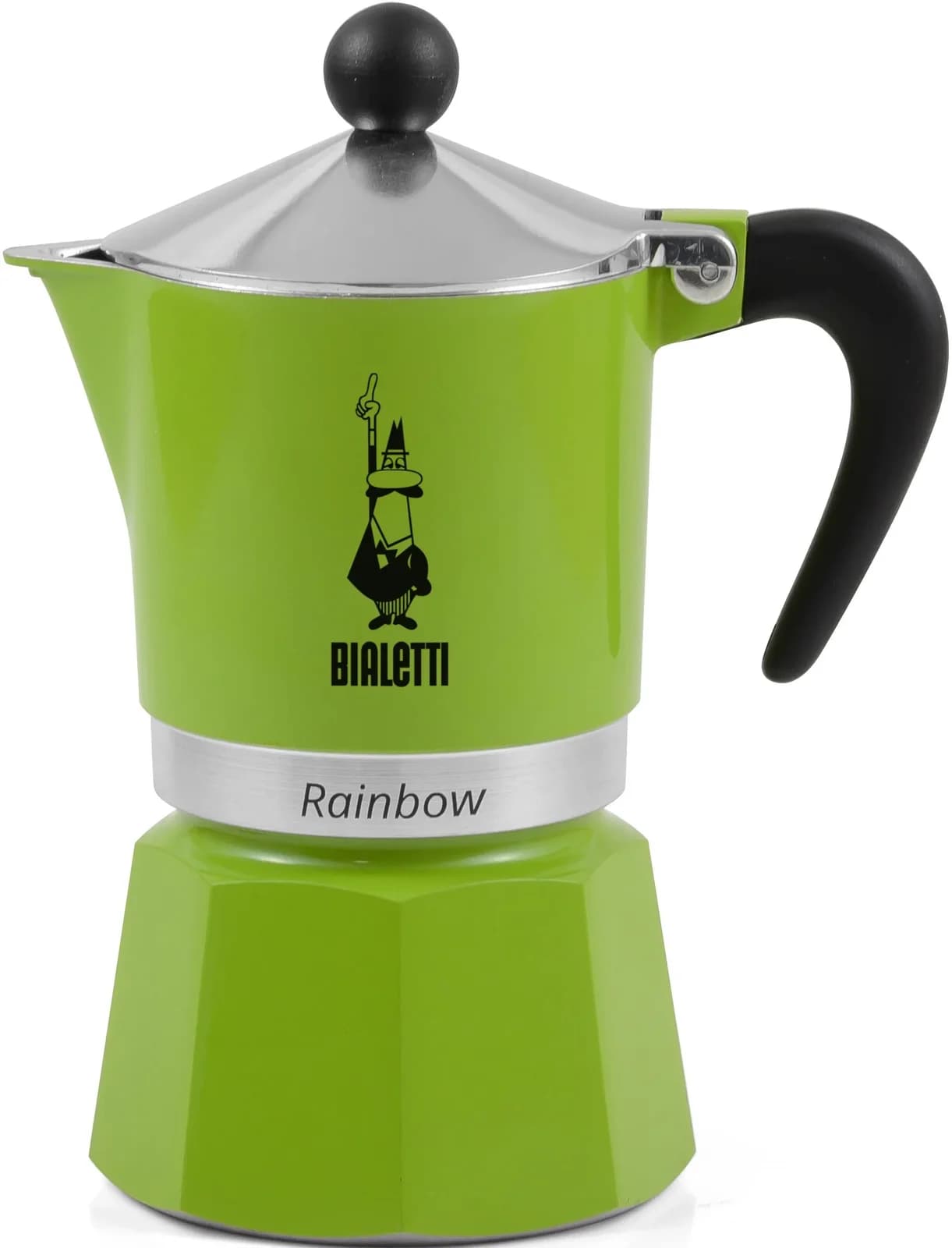 Bialetti Espressokocher Rainbow Grün 0,13l 3 Tassen Aluminium