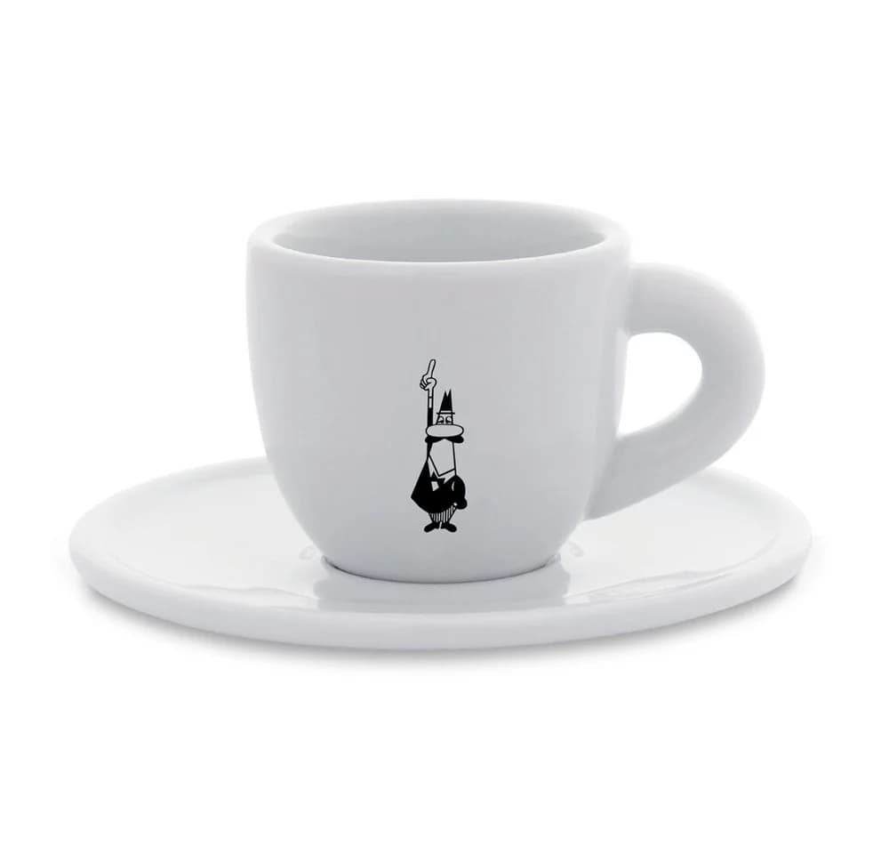 BIALETTI Untertasse Mokka-Tasse klar Weiß