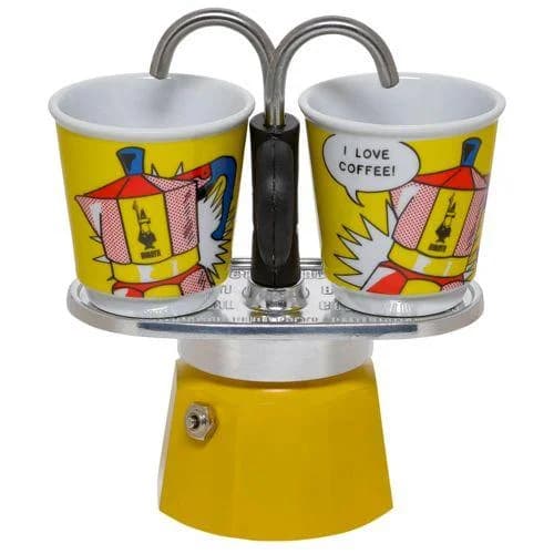 BIALETTI Mini Express Lichtenstein Espressokocher Gelb 90ml