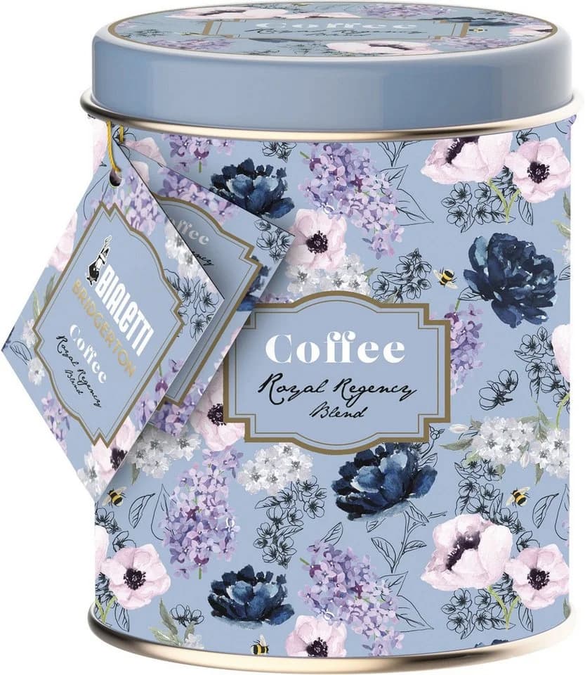 BIALETTI Bridgerton Kaffeedose Metall mit 250g Royal Regency Blend Kaffee