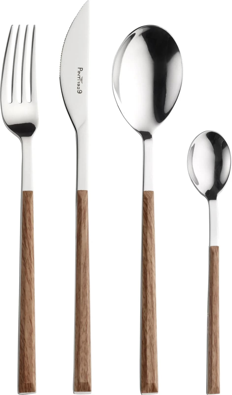 Pinti Inox Sushi Besteckset 24-tlg. Edelstahl 18/0 Nussbaum