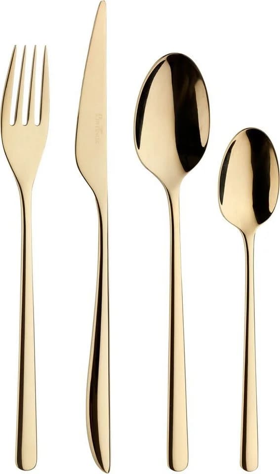 PINTINOX Besteck-Set Florence 24-tlg. Gold Edelstahl 18/10 - Bild 2