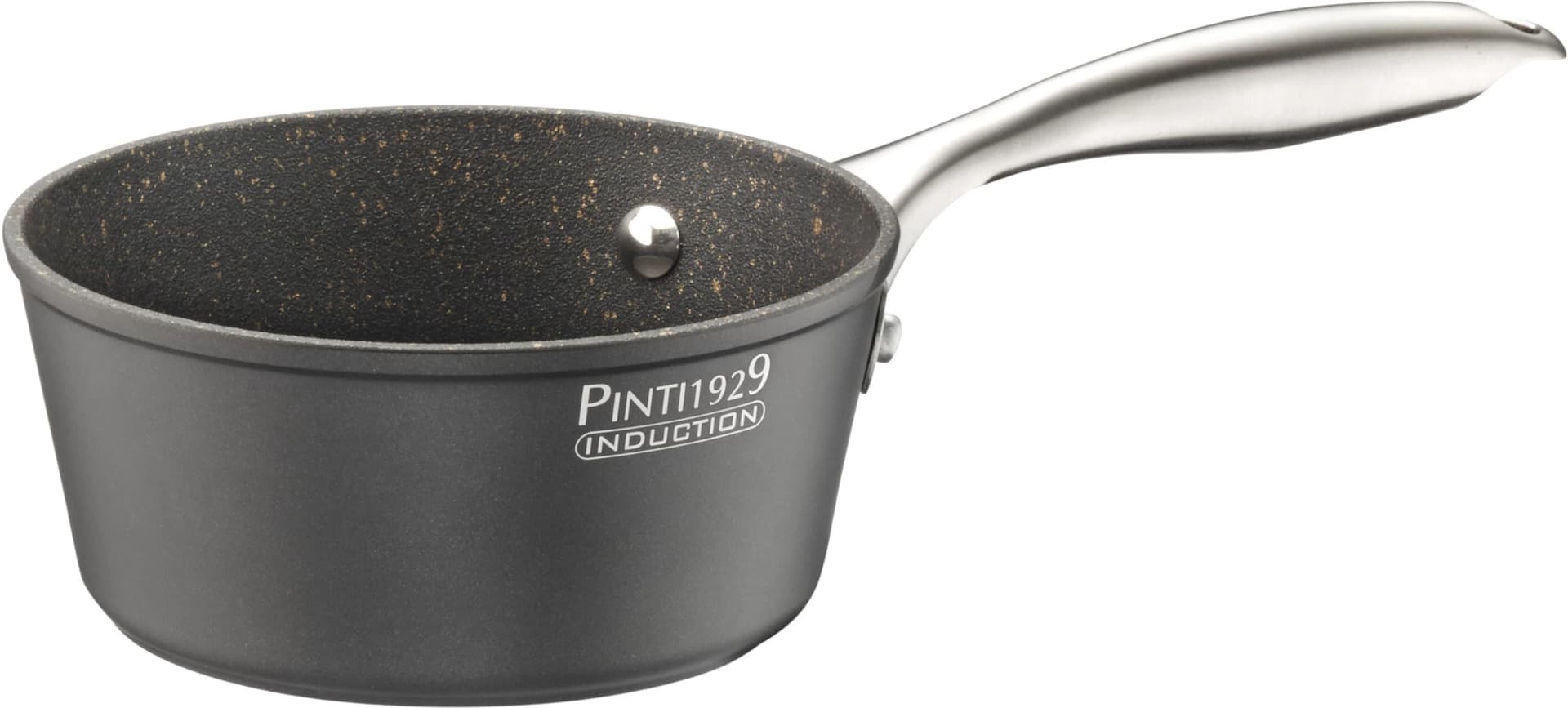 PINTINOX Kasserolle ST1 16 cm 3-lagige Antihaftbeschichtung Induktionsgeeignet