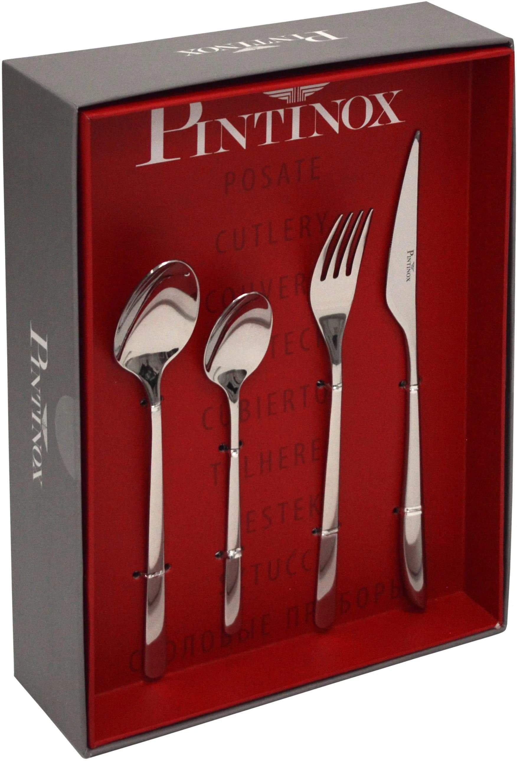 Besteck-Set PINTINOX Florence 24-tlg. Silber Edelstahl 18/10