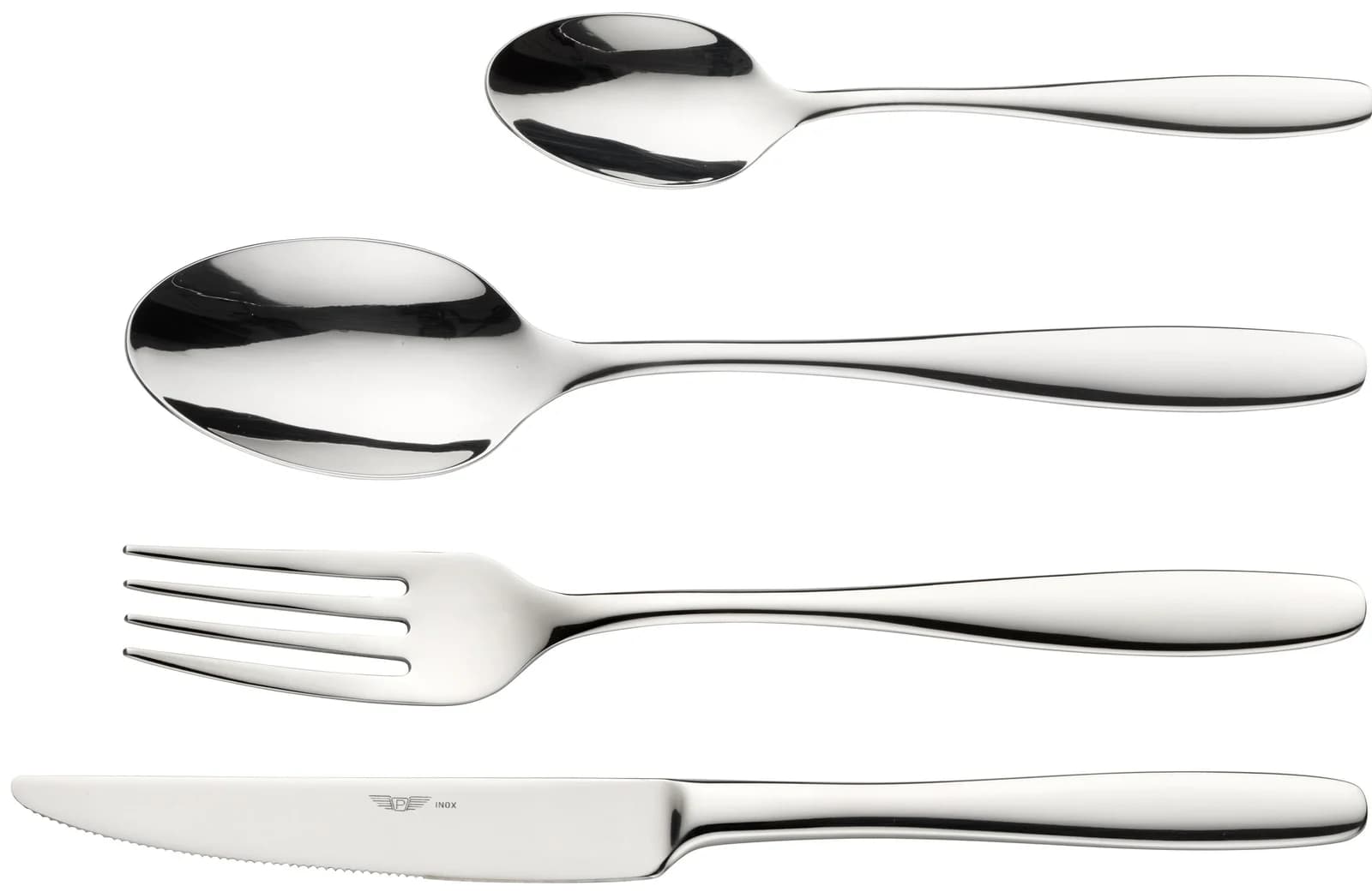 PINTINOX Besteck-Set Lion 24-tlg. Edelstahl 18/10 silber glänzend