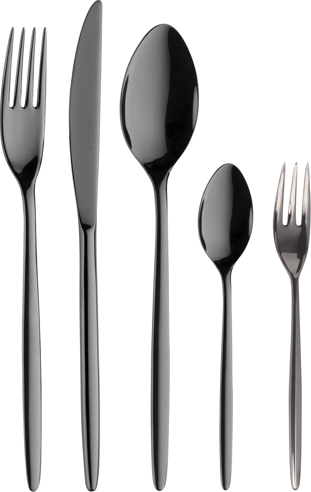 Besteck-Set PINTINOX Olivia Treasure 30-tlg. Edelstahl 18/10 Anthrazit