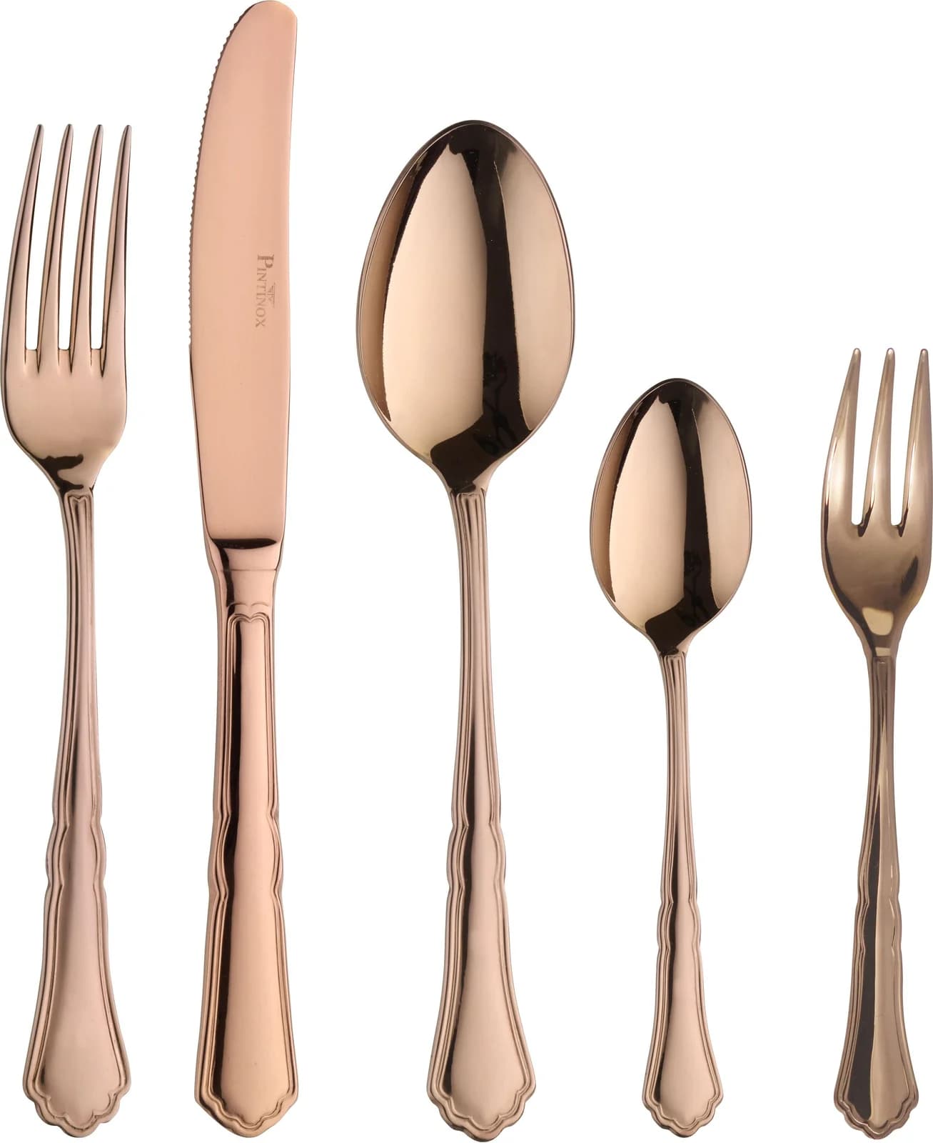 PINTINOX Besteck-Set Settecento Treasure 30-tlg. Braun Bronze Edelstahl