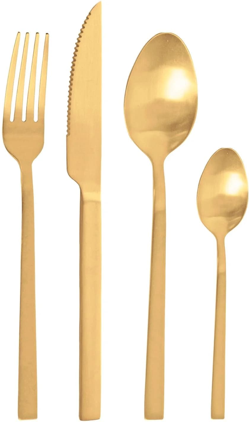 Besteck-Set PINTINOX "DUKE" Gold 24-tlg. Edelstahl 18/0