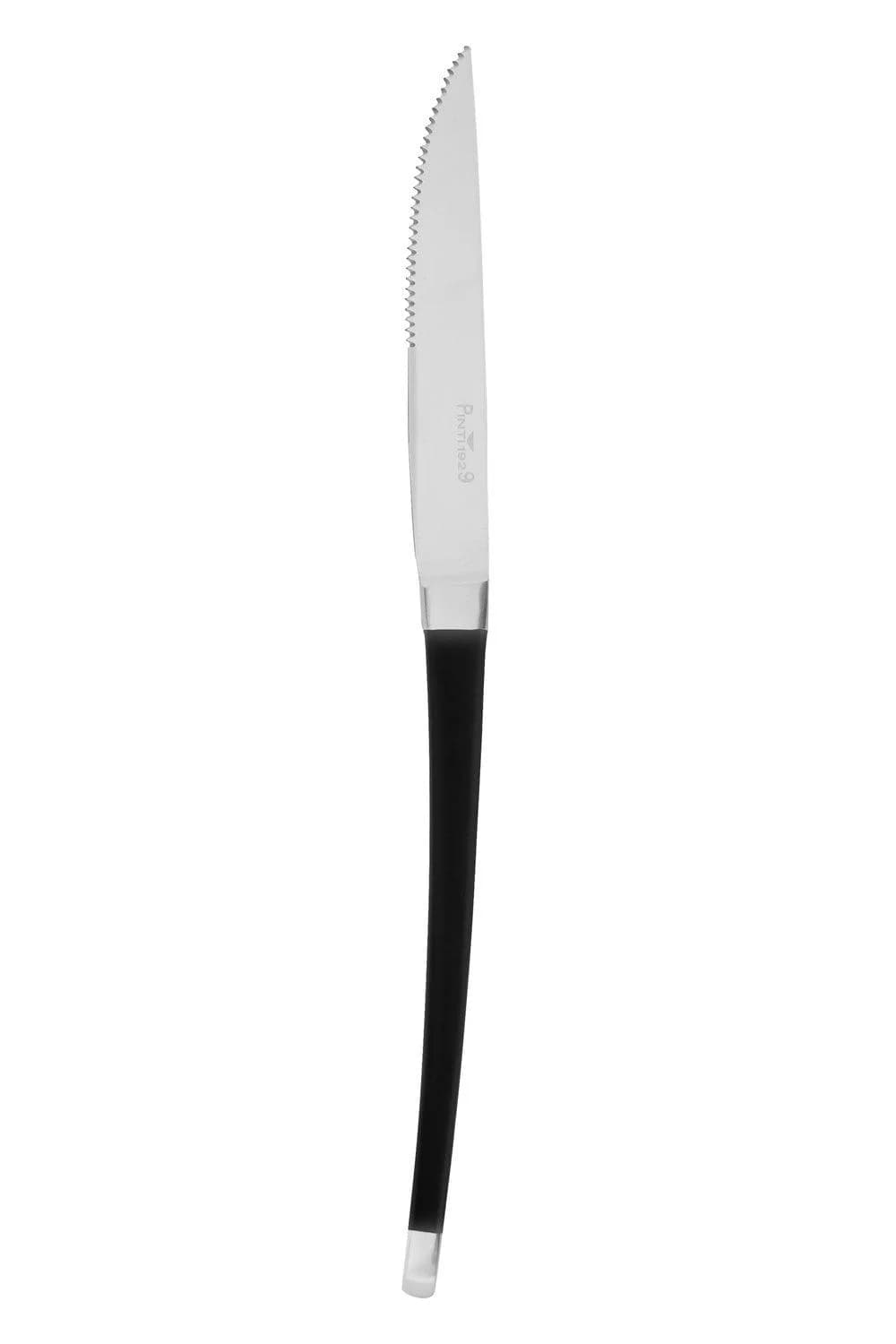 PINTINOX Steakmesser AUDREY Schwarz mit Sägeschliff