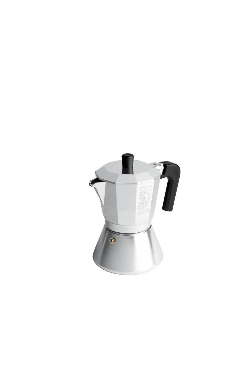 PINTINOX Espressokocher CAPRI silber 3 Tassen Induktion