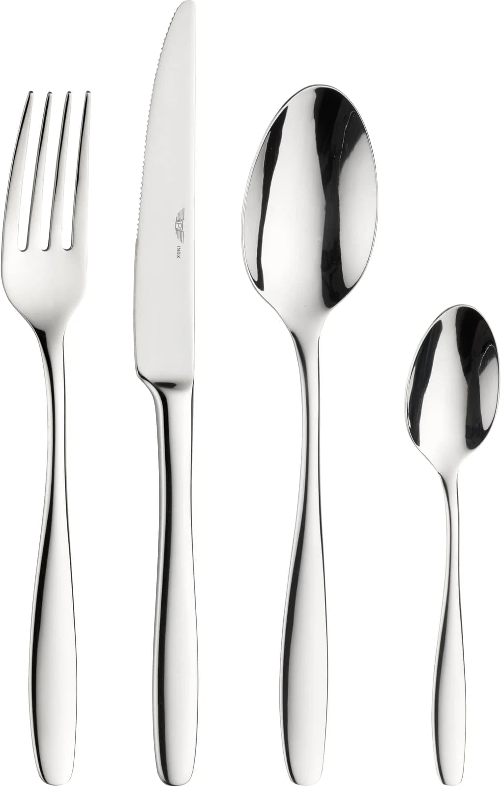 Pinti Inox Besteck-Set PONZA 24-tlg. Edelstahl 18/10 Silber