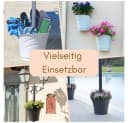 GarPet Blumentopf für Regenrohr Grau/Weiß - Vertikaler Pflanztopf Bild 5