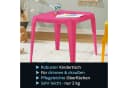 Progarden Kindertisch Pink Pflegeleicht Wetterfest Stapelbar Bild 1
