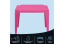 Progarden Kindertisch Pink Pflegeleicht Wetterfest Stapelbar Bild 5