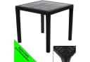 Progarden Gartentisch Anthrazit Kunststoff Rattanoptik Bild 2