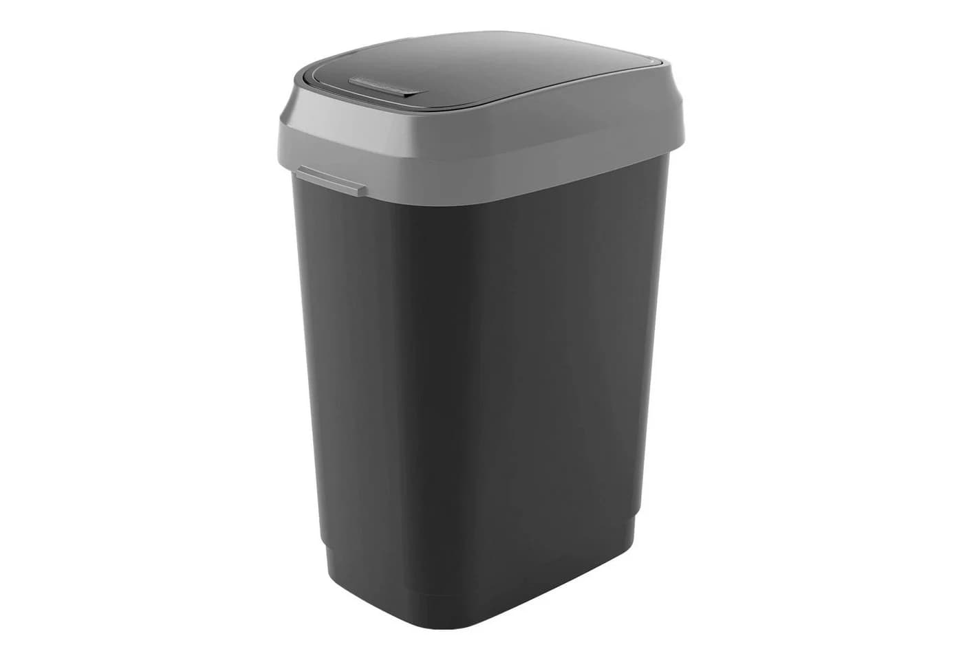 Curver Mülleimer DUAL SWING 25L schwarz/grau