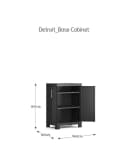 Keter Mehrzweckschrank Detroit Kunststoffschrank Schwarz Bild 3