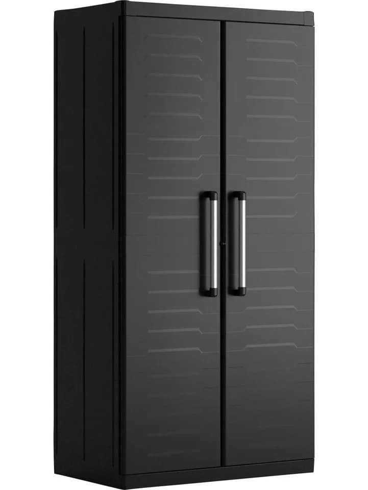 Keter Mehrzweckschrank Detroit XL Kunststoffschrank Schwarz - Bild 2