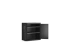 Keter Vorratsschrank Detroit XL niedrig Kunststoffschrank Schwarz Bild 5