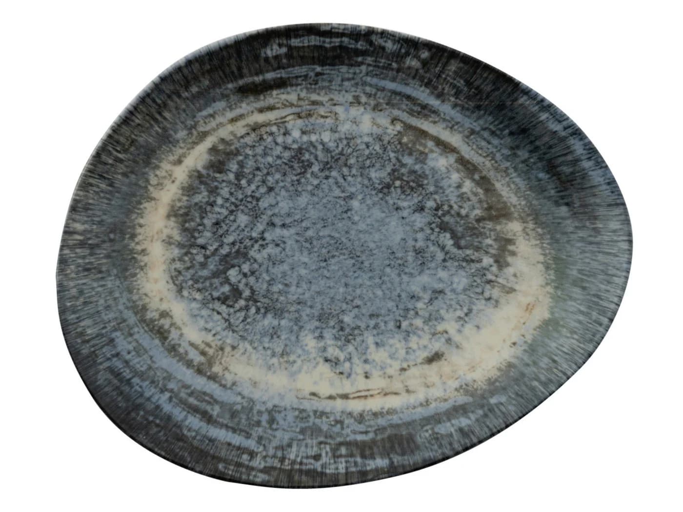 Platte ARTHUR Krupp GALAXY NEPTUNE Blau Steingut - Bild 2