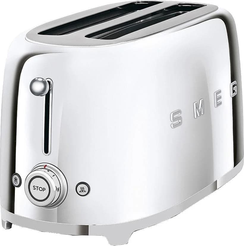 SMEG Toaster TSF02SSEU Silber Retro Design 4 Scheiben