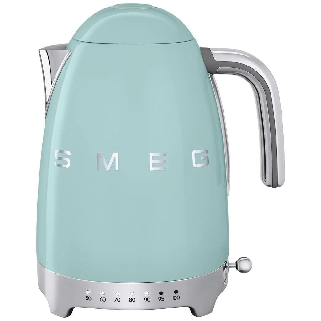 Smeg Wasserkocher 50er-Jahre-Style Mintgrün Metall 1,7 L 360° Sockel