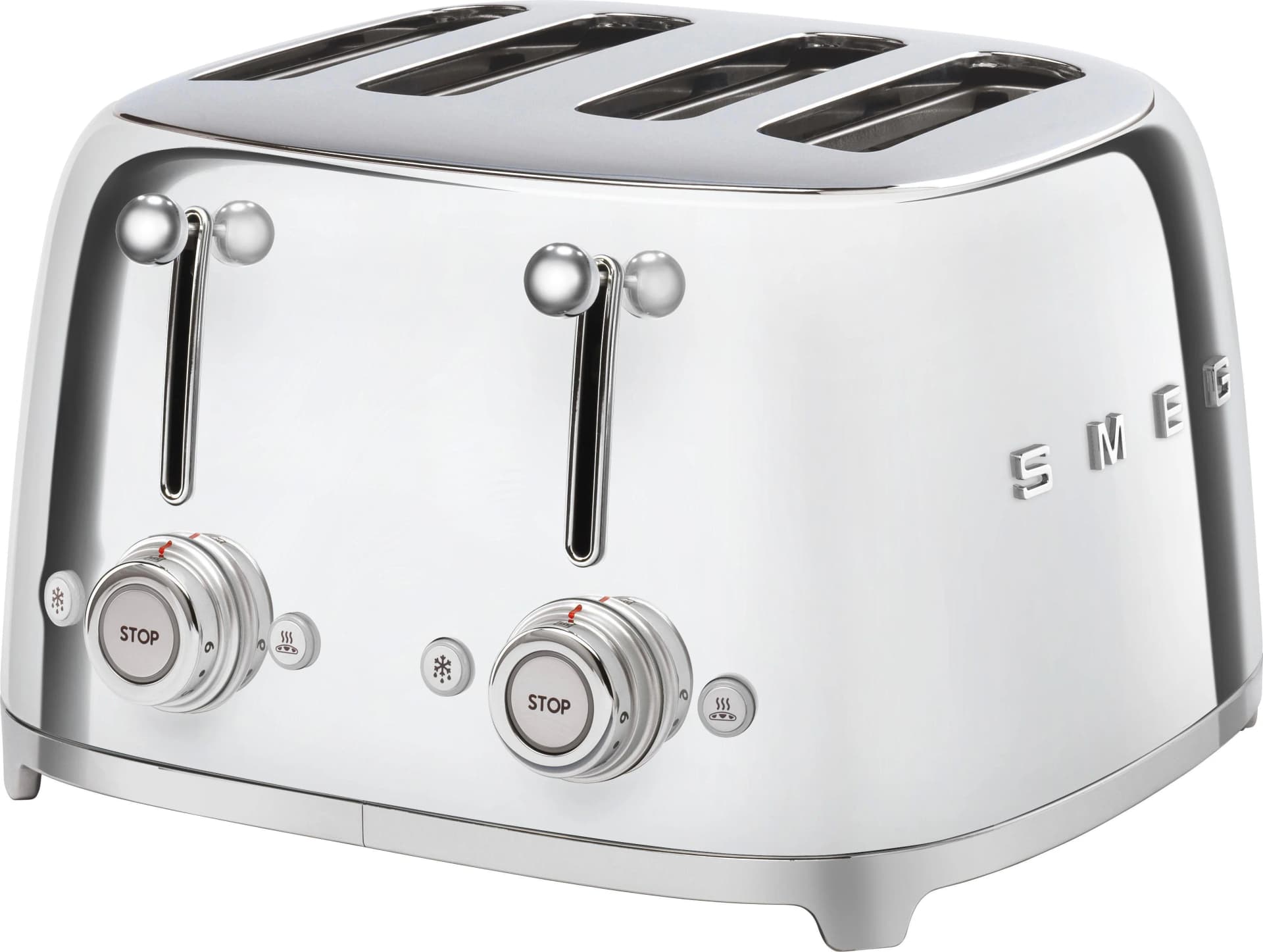 SMEG Toaster TSF03SSEU Chromfarben 4-Schlitz