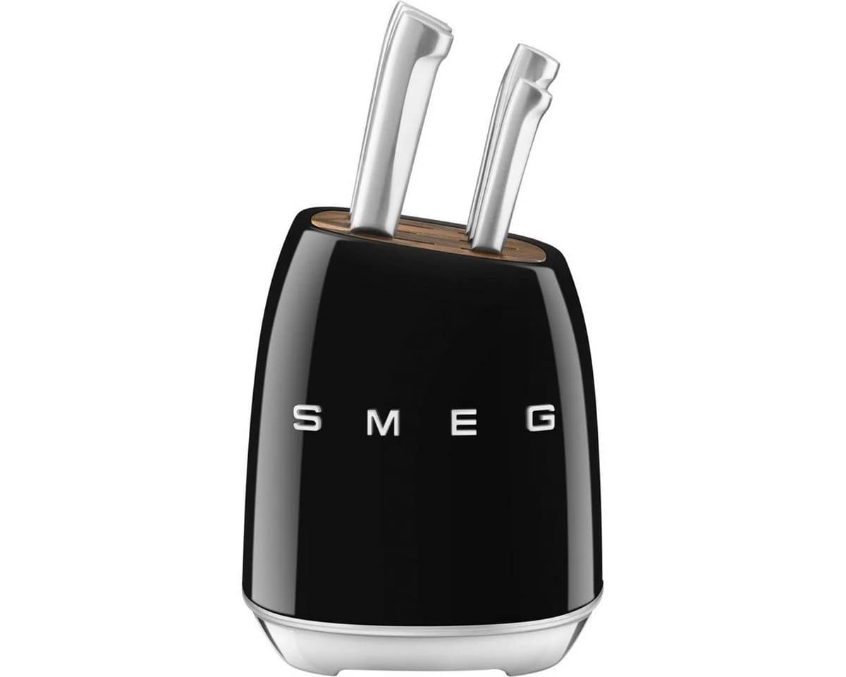 Smeg Messerblock-Set 6-tlg. Schwarz 50s Style - Bild 3