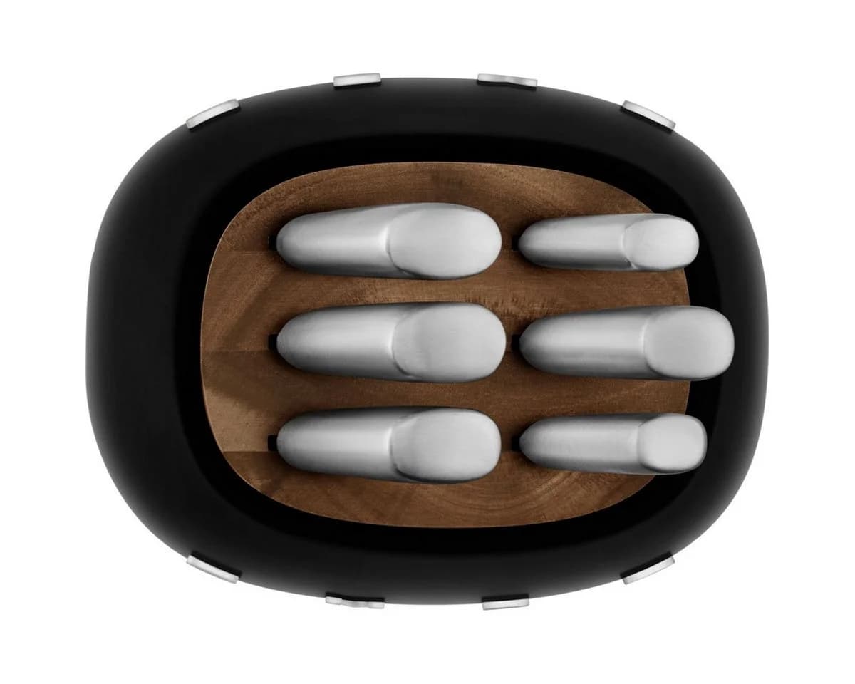 Smeg Messerblock-Set 6-tlg. Schwarz 50s Style - Bild 5