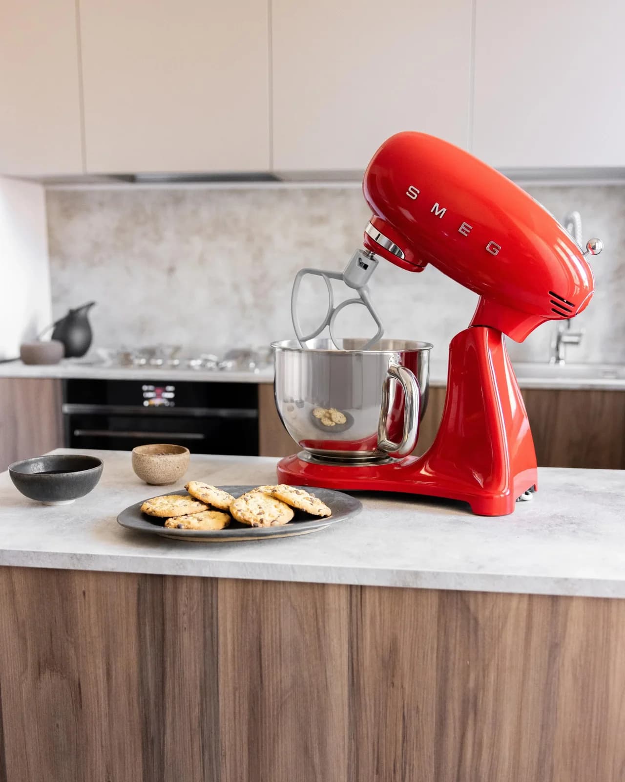SMEG Küchenmaschine SMF05 Retro Design Rot 1000W