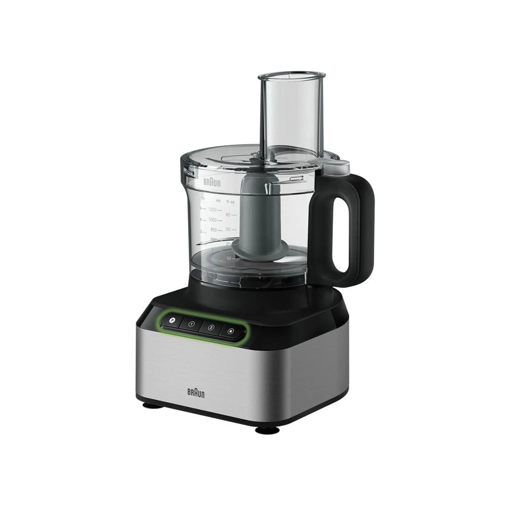 Braun FP 3233SI PurEase Kompakt-Küchenmaschine Edelstahl Silber